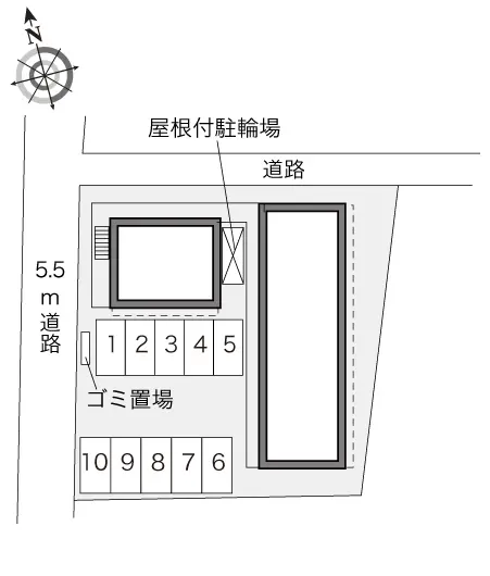 ★手数料０円★宇都宮市清住２丁目 月極駐車場